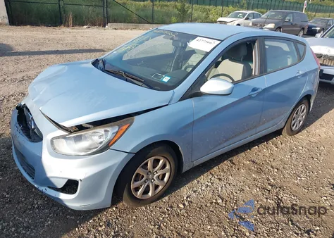2013 Hyundai Accent Gs from USA, damaged, VIN KMHCT5AE3DU082098
